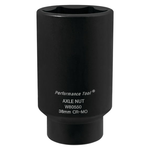Performance Tool W80550 38mm Front Wheel Drive Axle Nut Socket