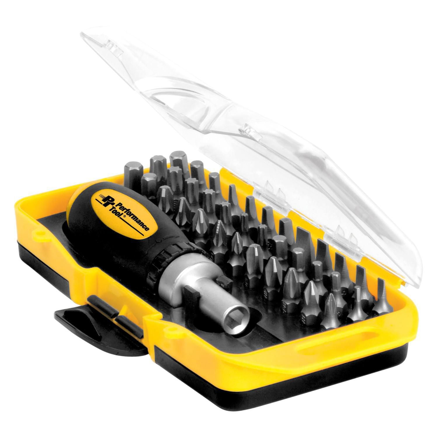 Performance Tool 38pc 38Piece Ratcheting Driver Set With Clear View