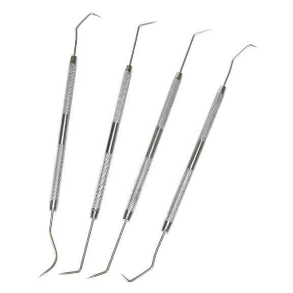 Performance Tool W80749 4-Piece Precision Pick & Hook Set with Stainless Steel Tips - Ideal for Jewelers, Mechanics, Fishermen, Gun Repairs, and More