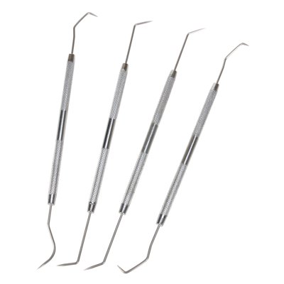 Performance Tool W80749 4-Piece Precision Pick & Hook Set with Stainless Steel Tips - Ideal for Jewelers, Mechanics, Fishermen, Gun Repairs, and More