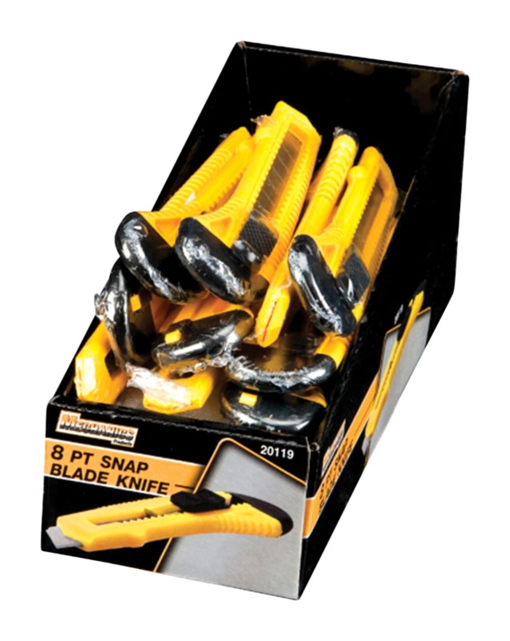 Performance Tool 5.6 in. Retractable Snap Knife Yellow - Total Qty: 10