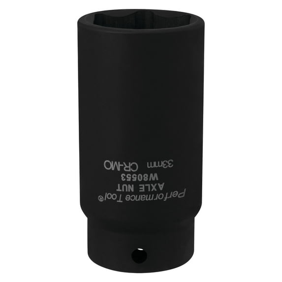 Performance Tool W80553 33mm Front Wheel Drive Axle Nut Socket