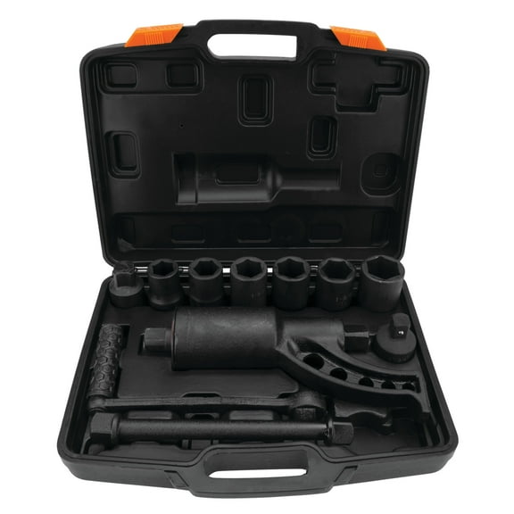 Performance Tool M208 2350 ft. lbs. Torque Multiplier Wrench  Storage Case, 6- and 4-Point Sockets, Lug Nut Remover, Black
