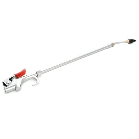 Performance Tool M518 Angled Extension Air Blow Gun with 24 Reach and Rubber Tip for Scratch-Free Cleaning - 1/4-Inch Female NPT Inlet