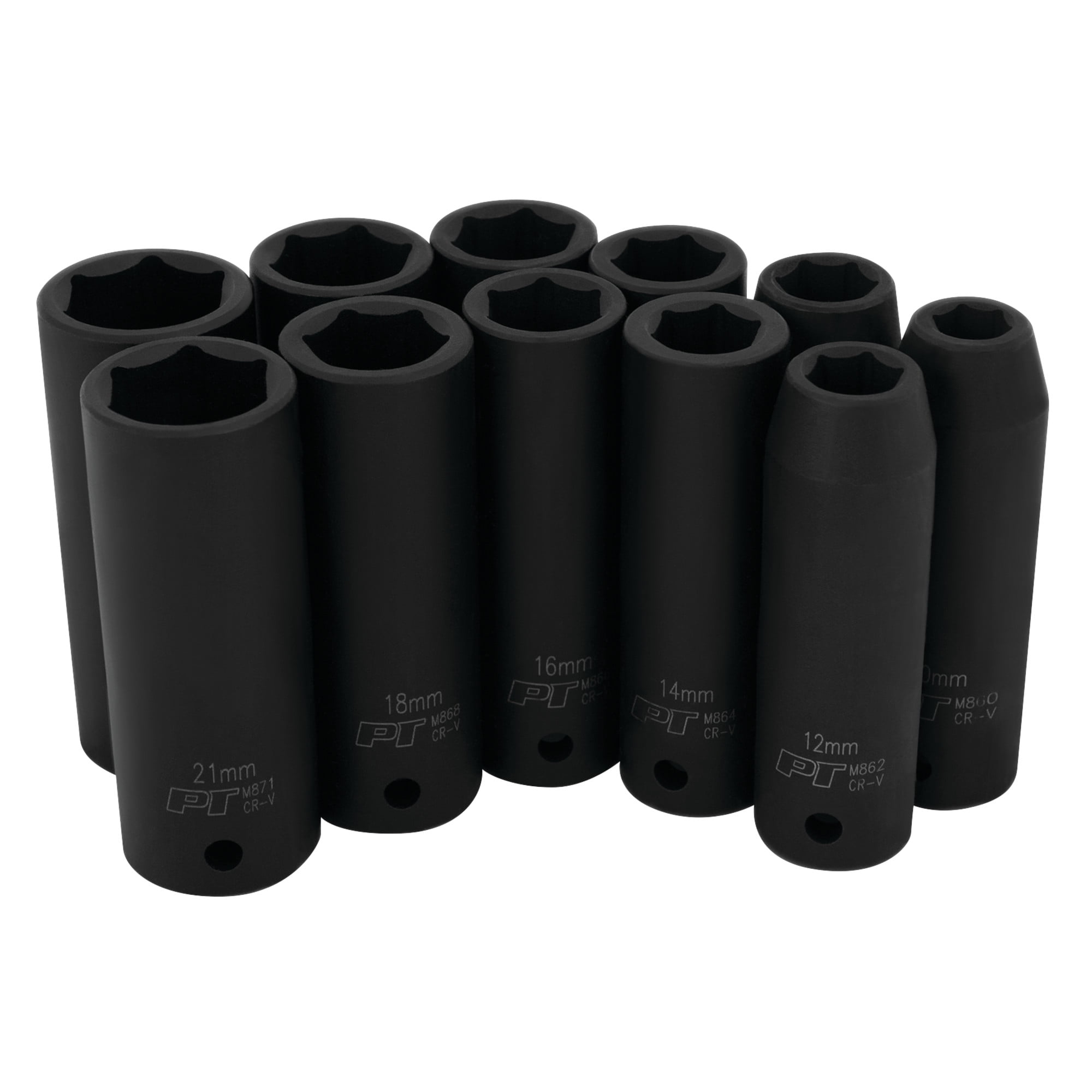 BAHCO S1214L - 3/8" Square Drive Deep Socket Set - 14 Pcs/Case - Red Box Tools - View #5