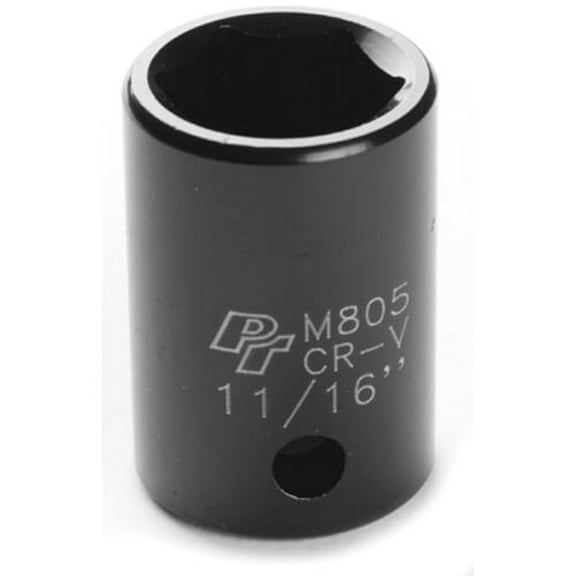 Performance Tool M805 1/2" Dr. 6Pt. Impact Socket 11/16"