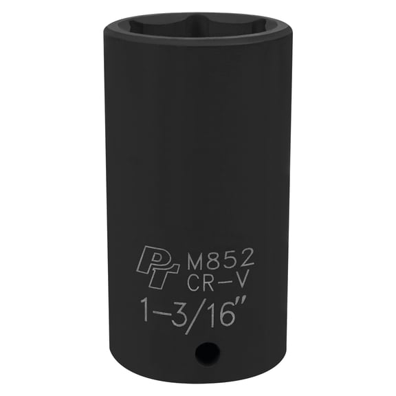 Performance Tool M852 1/2-Inch Drive 6-Point Impact Socket, 1-3/16