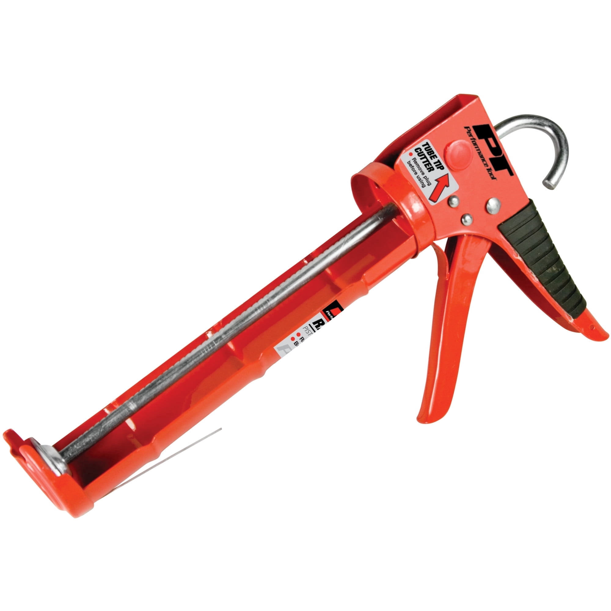 Performance Tool W54250 Ratcheting Caulk Gun with Built-In Nozzle Cutter for Easy Material Application