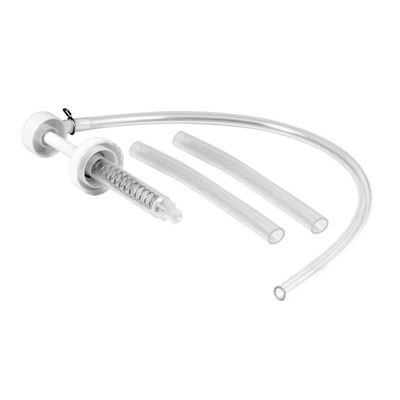 Performance Tool W1140 Standard & Wide Mouth Gallon Fluid Pump, 17 In. Hose, Two Inlet Hoses, Clear