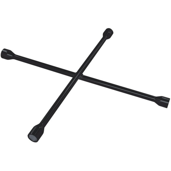 Performance Tool W11 25 In. Truck SAE/Metric 4-Way Cross Lug Wrench, Black
