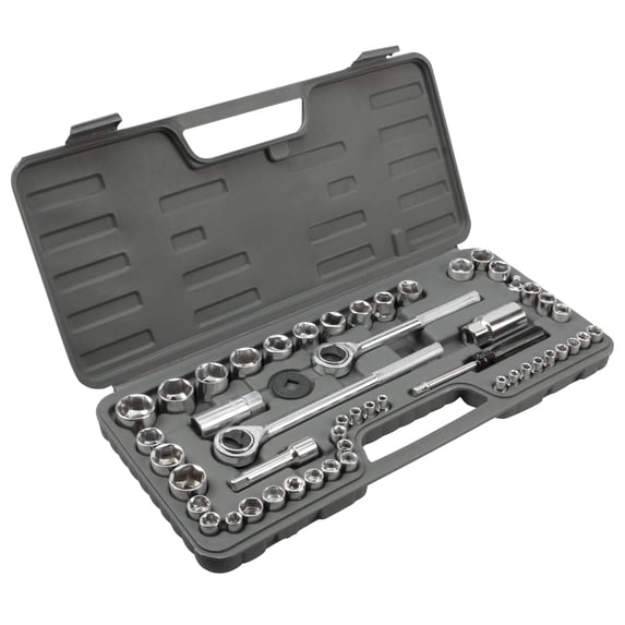 Performance Tool W1172 SAE/Metric 52-Piece Socket Set (1/4-Inch, 3/8-Inch & 1/2-Inch Drive)