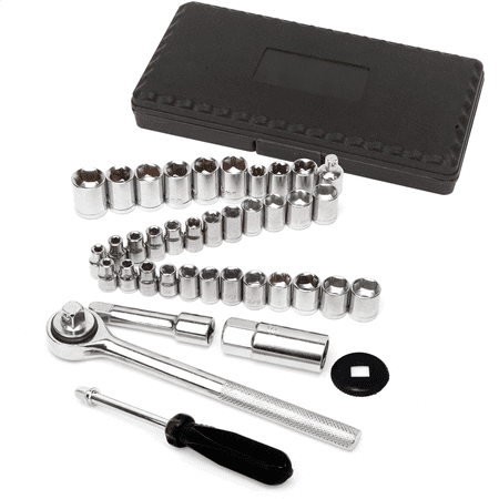 Performance Tool W1173 40 Piece 1/4 Inch&3/8 Inch Drive Socket Set