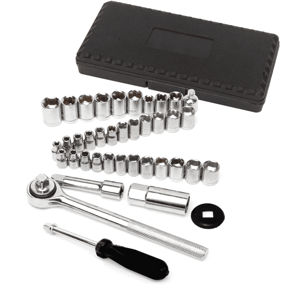 Performance Tool W1173 40 Piece 1/4 Inch&3/8 Inch Drive Socket Set