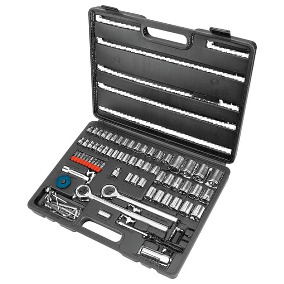 Performance Tool W1183 SAE/Metric 85-Piece Socket (1/4-Inch, 3/8-Inch & 1/2-Inch Drive) & Bit Set