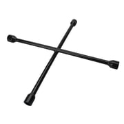 Performance Tool W12 22-in 4-Way Lug Wrench Fits 7/8, 15/16, 1, and 1-1/16-in Nuts, Made of Drop Forged Steel, Star-Shaped Design, Powder Coated, SAE/Metric, Black