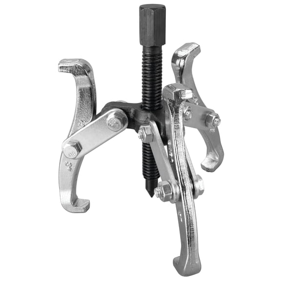 Performance Tool W135P 3 Jaw Gear Puller - Heat Treated Alloy Steel, Drop Forged, Zinc Plated Finish - Size: 3-Inch