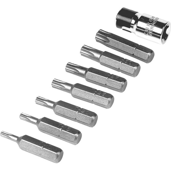 Performance Tool W1386 8 Pc Tamper Resis Star Bit Set