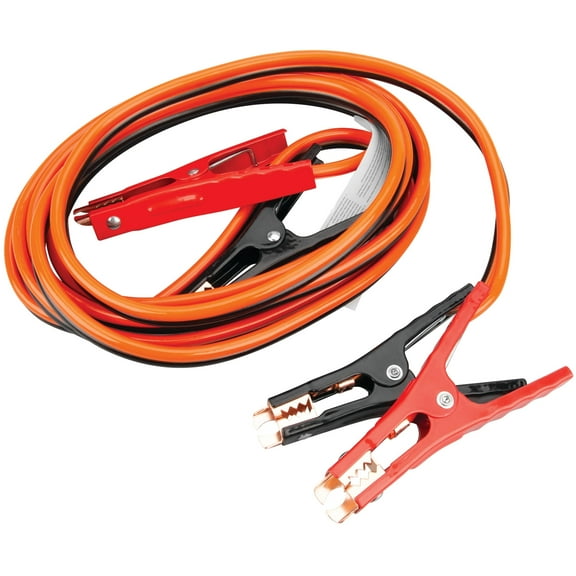 Performance Tool W1668 6GA 16 ft. Battery Jumper Cables - Rubber-Coated 100% Copper Cables, Color-Coded Alligator Jaws, Heavy Duty