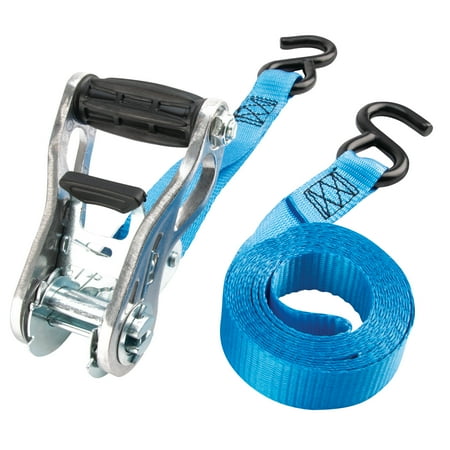 Performance Tool W1871 4Pk 1-Inch X 10' Tie Down Straps SecureX - Heavy-Duty Ratchet Straps for Secure Hauling, Towing, and Cargo Control