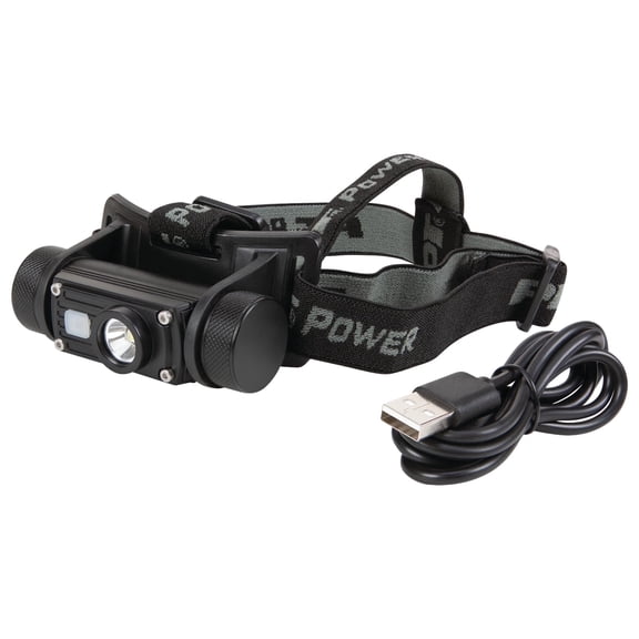 Performance Tool W2660 FirePoint X Li-Ion Headlamp - Adjustable Strap, 1000+ Lumens, Black