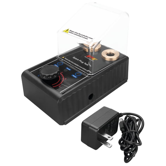 Performance Tool W3003 Spark Plug Analyzer, 500-6000 RPM, Tests Two at Once, Works with Nearly All Gasoline Engines, Safety Shield, Black