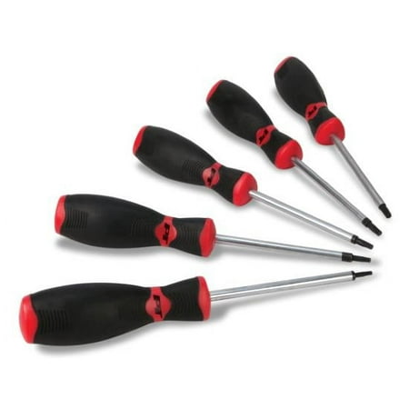 Performance Tool W30825 5pc Star Screwdriver Set With Magnetic Tips (Sizes: T10, T15, T20, T25 and T27)