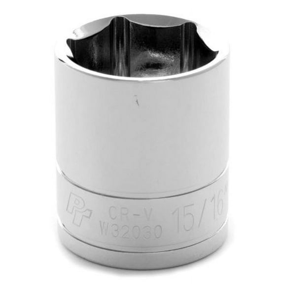 Performance Tool W32030 1/2" Drive 6-Point Socket, 15/16"