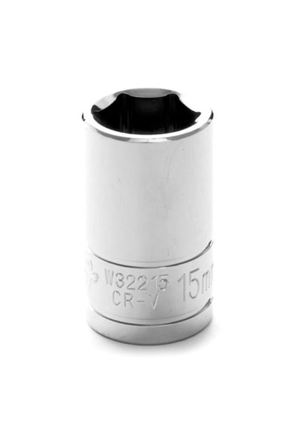 W32215 1/2" Dr 15mm 6pt Socket
