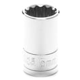 thumbnail image 1 of Performance Tool W32815 Chrome Socket, 1/2" Drive, 15mm, 12 Point, Shallow, 1 of 3