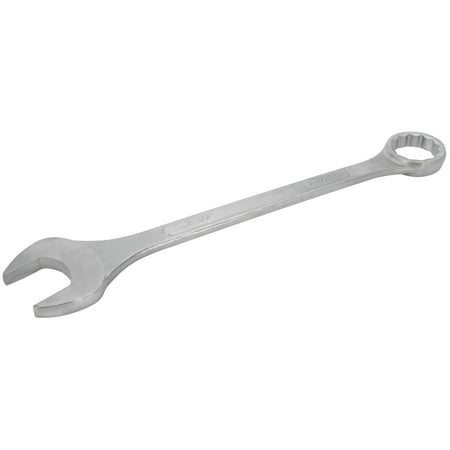 Performance Tool W356B 2-1/2 in. Combination Wrench, Drop-Forged Chrome Alloy Steel, Satin Chrome Finish, Rounded Box End