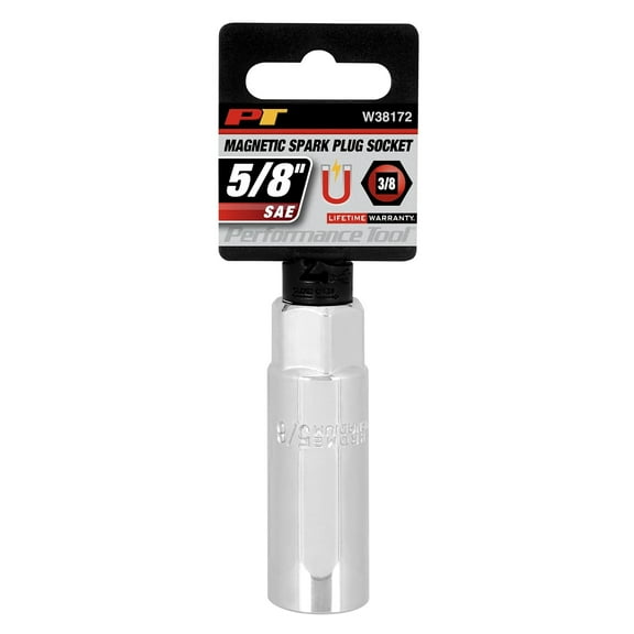 Performance Tool W38172 3/8 Dr 5/8 Magnet Spark Plug Socket