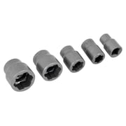 Performance Tool W38918 5 Piece 3/8 Inch Drive Bolt Extractor Set