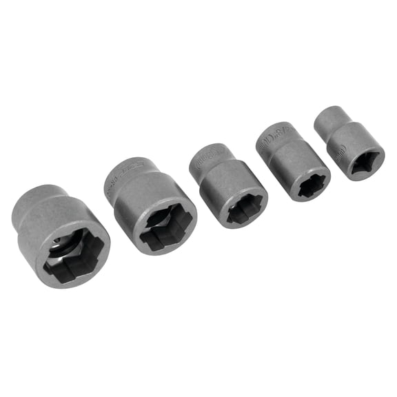 Performance Tool W38918 3/8-Inch Drive 5 Piece Bolt Extractor Set (Metric/SAE)