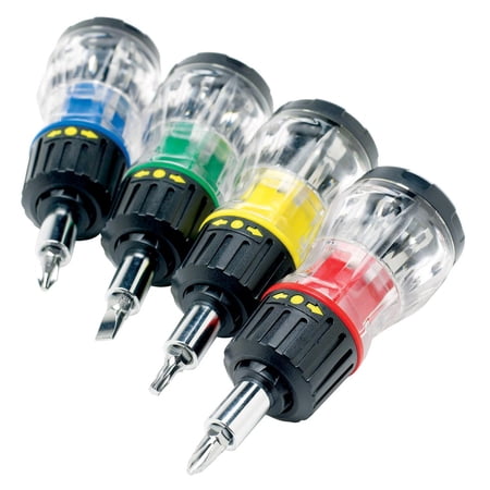 Performance Tool W38927 7-in-1 Stubby Screwdriver Set, 7 Pieces
