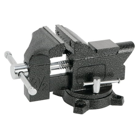 Performance Tool W3905 3-Inch Jaw Opening Bench Vise with 180º Swivel Base and Built-in Anvil, Durable Powder Coat Finish and Chrome Plated Hardware