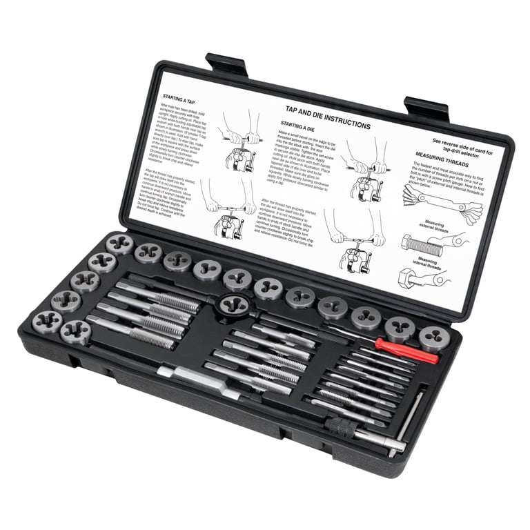 Performance Tool W4002DB 40-Piece Metric Tap & Die Set, Coarse