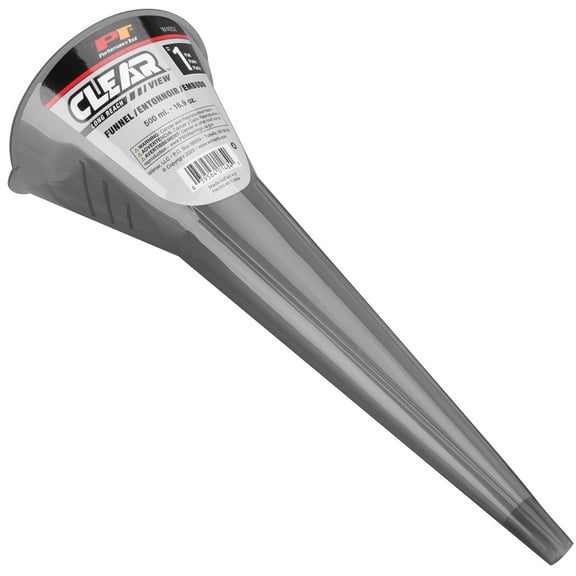 Performance Tool W4052 Clear View Long Reach Funnel - 1 Pint, Upgraded Design for Clean and Quick Transfers