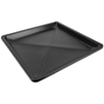 thumbnail image 1 of Performance Tool W4062 22 Inch by 22 Inch Plastic Drip Pan - Chemical-Resistant Polypropylene for Garage, Bath, Plumbing, Emergencies, Vehicle Repairs, Oil Change, Pour Spout, Catch Leaks - Black, 1 of 7