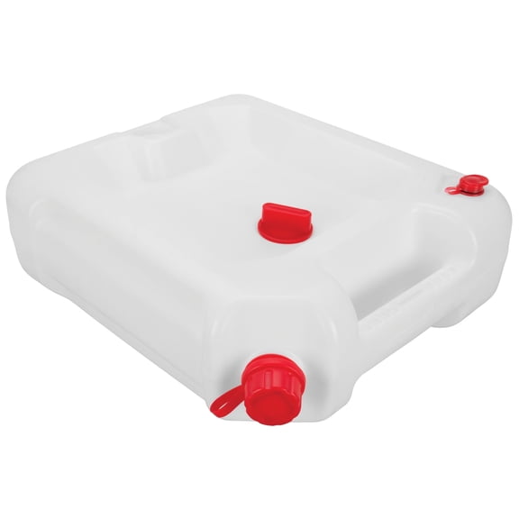 Performance Tool W4080 16-Qt. Clear View Oil Drain Container - Carrying Handle, Automotive Catch Pan, Fluid Transport Jug, Oil Change, Radiator Flush, Automotive Repair - White