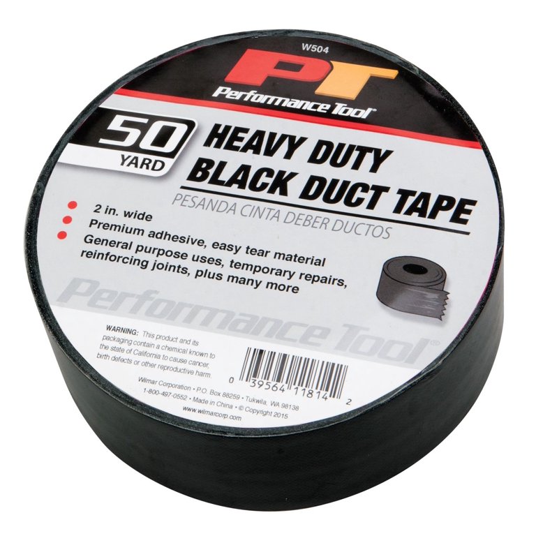 Black Duct Tape Heavy Duty Long Lasting Black Duck Tape 48mm x 50 Meters  TP007 A (Parcel Rate)