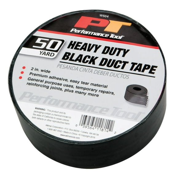 Performance Tool W504 50 Yard Heavy Duty 17 Mil Black Duct Tape