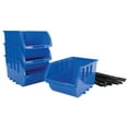 thumbnail image 1 of Performance Tool W5196 Large Stackable Storage Trays - Adjustable in Vertical or Horizontal Position, Blue, Pack of 4, 1 of 5