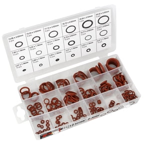 Performance Tool W5239 180pc Fluorine Rubber O-Ring Assortment Kit: Durable and Resistant Sealing Solution for Industrial and Automotive Applications