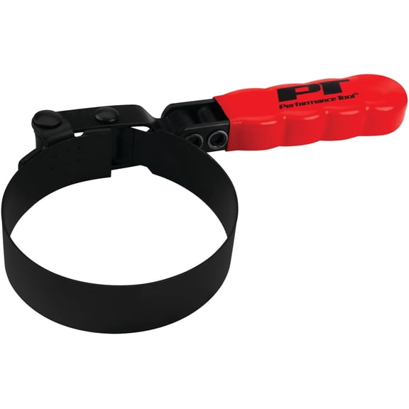 Performance Tool W54045 2-7/8-Inch to 3-1/4-Inch Swivel Filter Wrench, Studded Band, Black