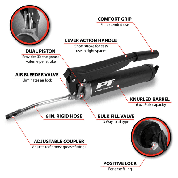 Wilmar Corp. / Performance Tool High Volume Lever Action Grease Gun