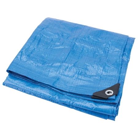 Performance Tool W6025 (26 x 40 ft) Tarp Cover Blue Waterproof Great for Tarpaulin Canopy Tent, Boat, RV Or Pool Cover Performance Tool (Standard Poly Tarp)