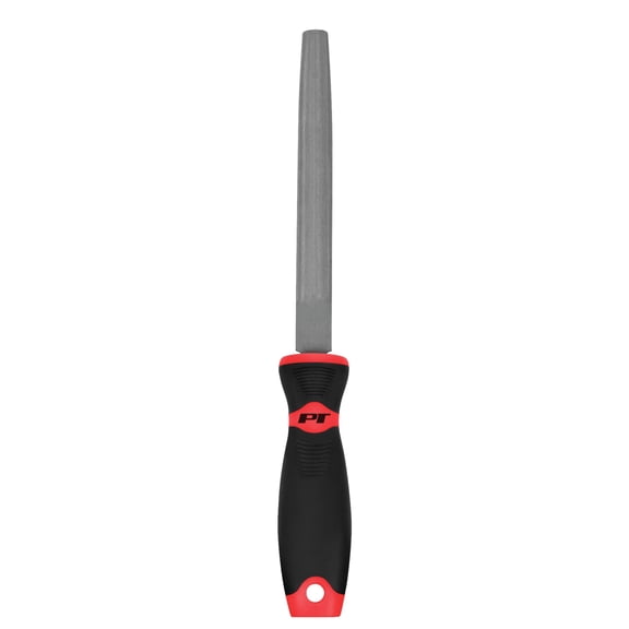 Performance Tool W7543 8" Half Round File XL Oversized Handle High Carbon Steel File for Deburring, Shaping, and Sharpening - 13.25-Inch Long for Professional Use