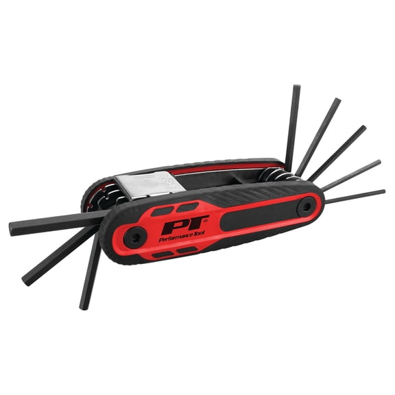 Performance Tool W80292 8-Piece SAE Locking Folding Hex Key Set