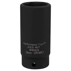 Performance Tool W80548 29mm FWD Axle Nut Skt Chr-Moly