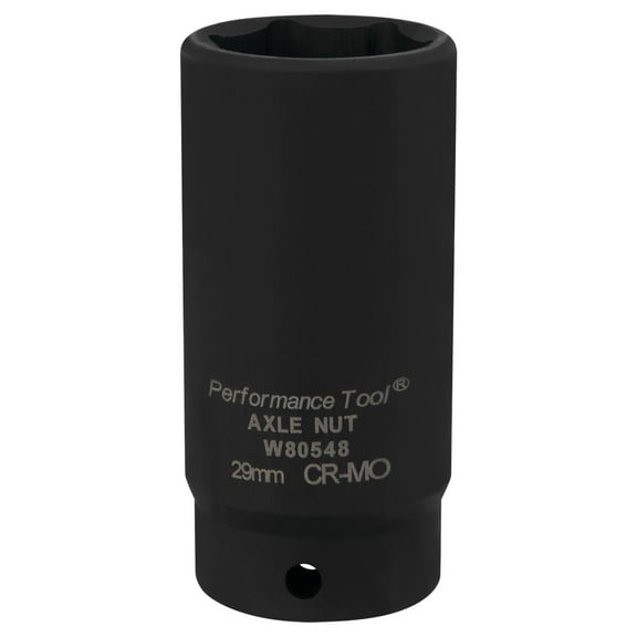 Performance Tool W80548 29mm Front Wheel Drive Axle Nut Socket